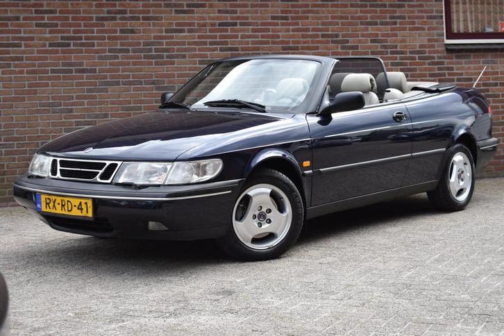 Saab 900 Cabrio 2.5 V6 SE '97 Leder Inruil mogelijk, Auto's, Saab, Bedrijf, Te koop, Saab 900, ABS, Airbags, Airconditioning, Centrale vergrendeling