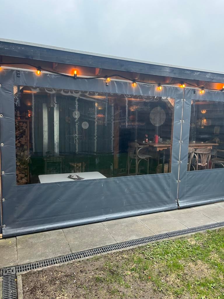 Zeilen voor overkapping - Wind- en regenbescherming, Tuin en Terras, Overkappingen, Ophalen, Gebruikt, Overige typen