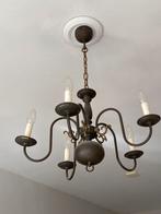 Stoere sobere bronskleurige kroonluchter, Huis en Inrichting, Lampen | Kroonluchters, Ophalen, Gebruikt