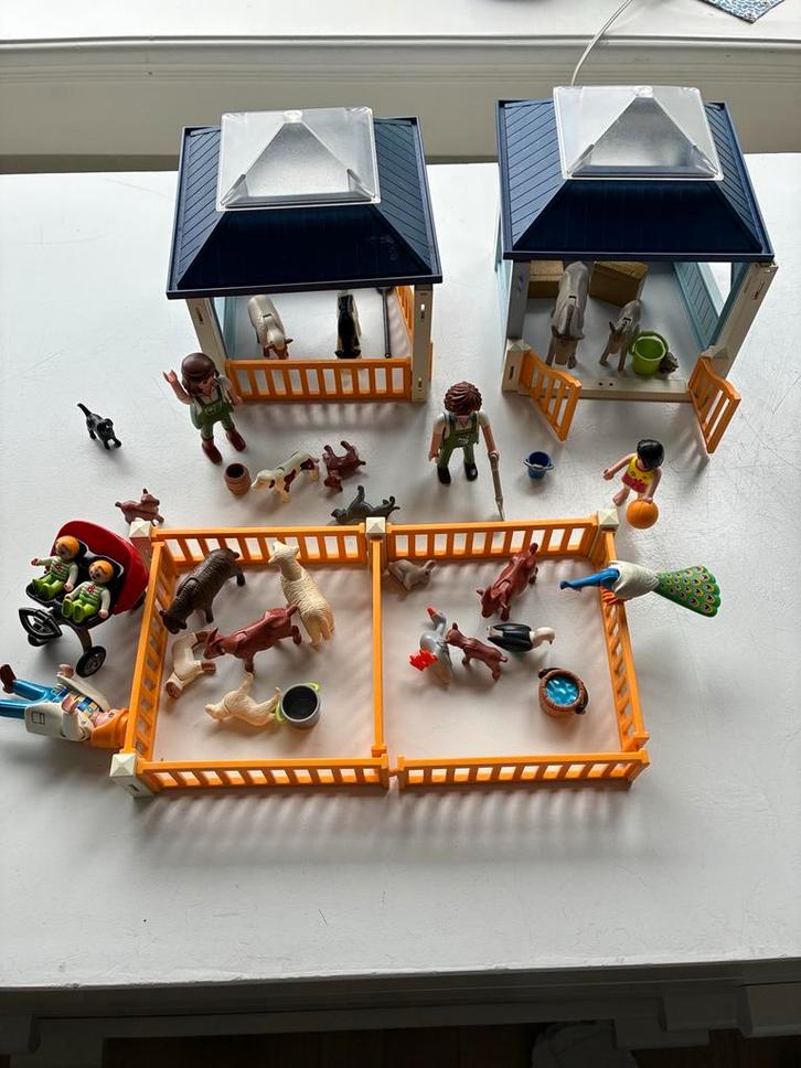 Playmobil kinderboerderij met veel dieren en figuren, Kinderen en Baby's, Speelgoed | Playmobil, Gebruikt, Complete set, Ophalen of Verzenden