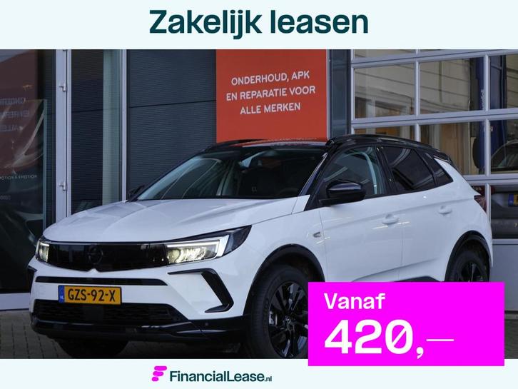 Opel Grandland 1.2 Turbo GS Black Pack | Automaat | Stoel en, Auto's, Opel, Bedrijf, Lease, Financial lease, Grandland, ABS, Adaptive Cruise Control
