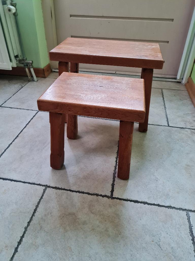 Miniset tafeltjes, Huis en Inrichting, Tafels | Bijzettafels, Ophalen, Minder dan 45 cm, Minder dan 55 cm, Gebruikt