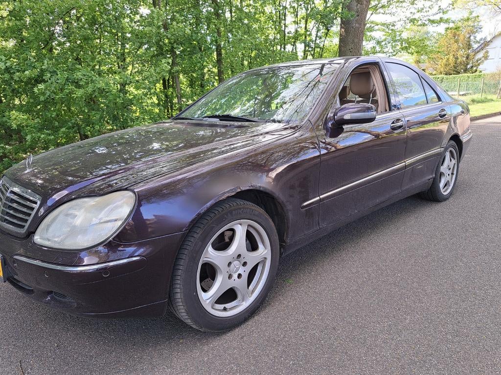 Mercedes s-klasse s500 v8  lpg youngtimer,koopje, Automaat, Beige, Leder, Daf