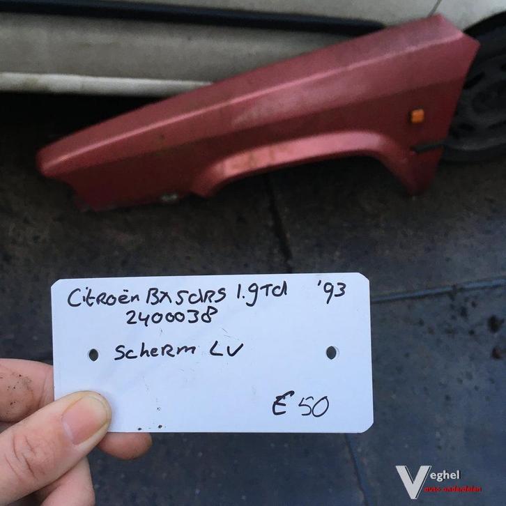 Citroen BX 1.9 TD 1993 Wagennr 2400038  Voorscherm Links of, Auto-onderdelen, Carrosserie en Plaatwerk, Spatbord, Gebruikt, Ophalen