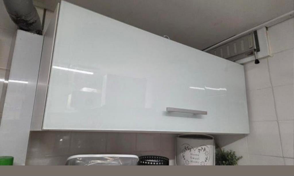 Keukenkast 90x35x35 cm met glazen voorpaneel, Ophalen of Verzenden, Gebruikt