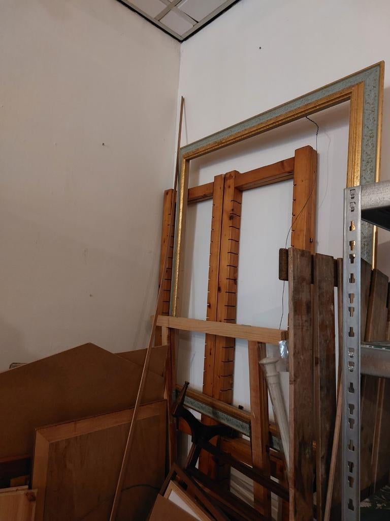 Bruynzeel stellingkast met 4 staanders en 14 legborden, Ophalen, Gebruikt