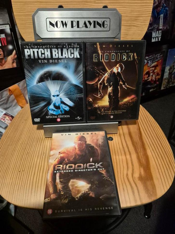 Riddick DVD Trilogie, Cd's en Dvd's, Dvd's | Thrillers en Misdaad, Gebruikt, Actiethriller, Boxset, Vanaf 16 jaar, Ophalen of Verzenden