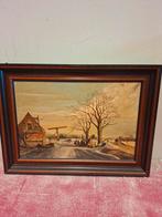 Leuk oud landschap schilderij, Ophalen of Verzenden