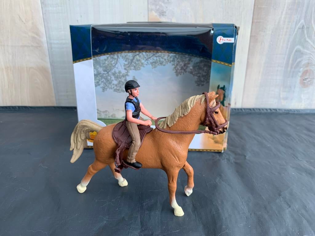 TE KOOP: speelgoed paardje met ruiter ZGAN, Ophalen of Verzenden, Zo goed als nieuw