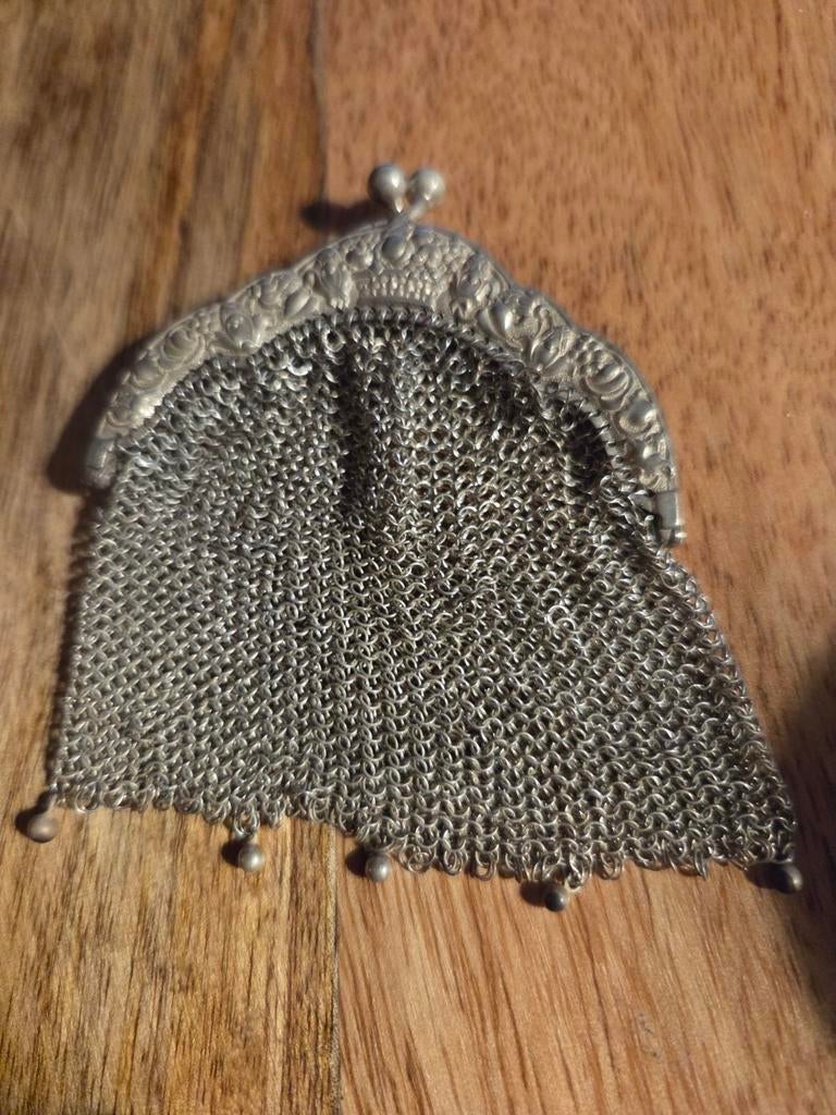 Zilveren beugelbeursje, Antiek en Kunst, Ophalen of Verzenden