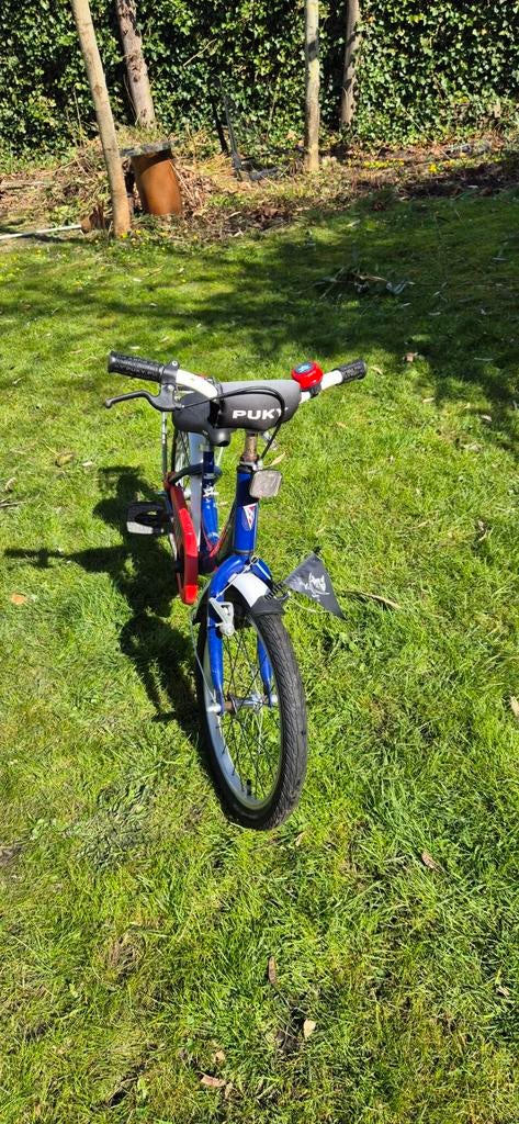 Puky Capt'n Sharky Kinderfiets - Blauw/Wit 16 inch, Ophalen, Gebruikt, 16 tot 20 inch, Puky