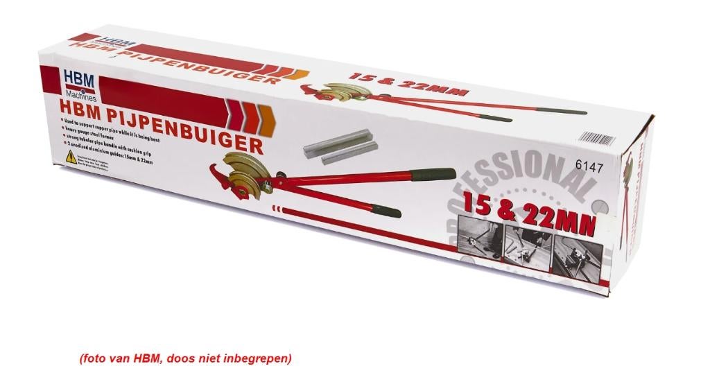 HBM 15 en 22 mm Heavy Duty Pijpenbuiger - Praktisch Nieuw, Ophalen, Zo goed als nieuw