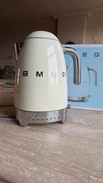 Smeg waterkoker crème 1,7L met 7 temperatuurstanden, 1 tot 2 liter, Ophalen of Verzenden, Zo goed als nieuw