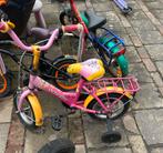 Roze Gazelle kinderfiets met zijwieltjes, Ophalen, Gebruikt, Minder dan 16 inch, Zijwieltjes