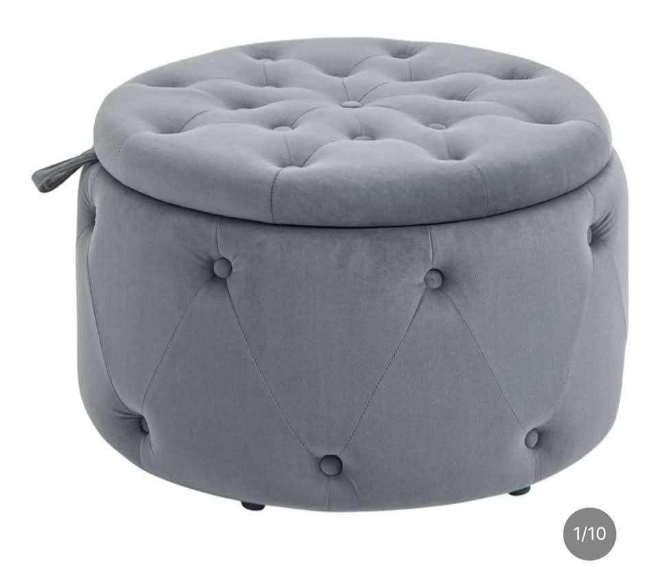 Poef nieuw, Minder dan 50 cm, Rond, Nieuw, Minder dan 50 cm