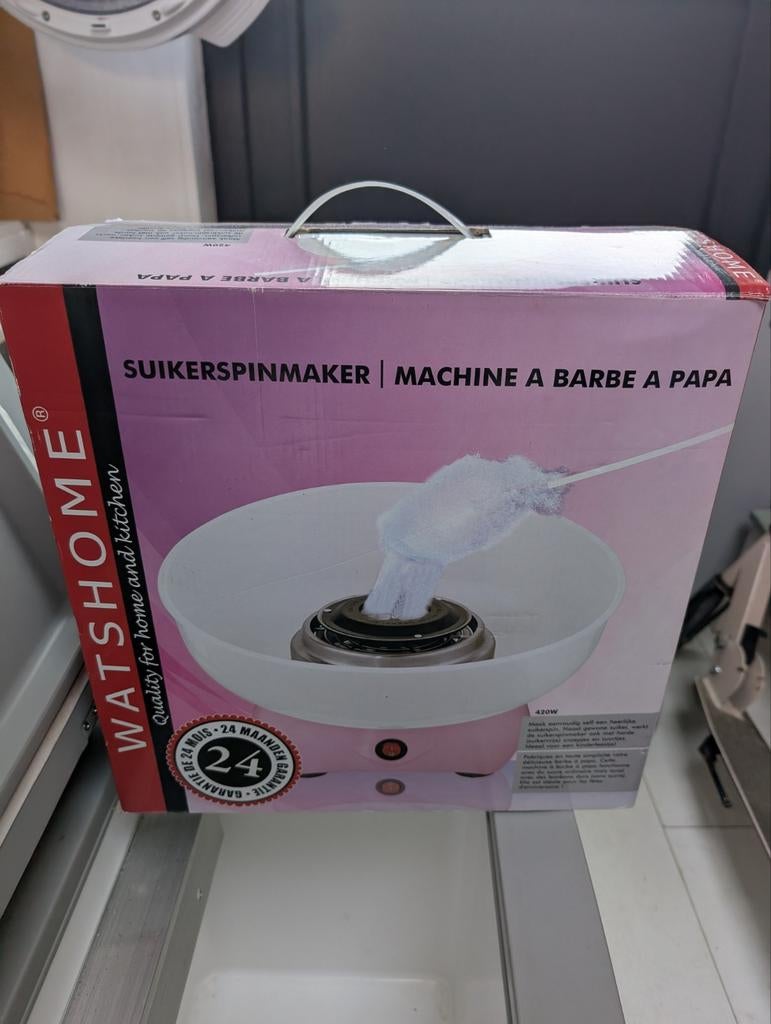Suikerspinmachine - Maak zelf heerlijke suikerspinnen!, Ophalen of Verzenden, Zo goed als nieuw