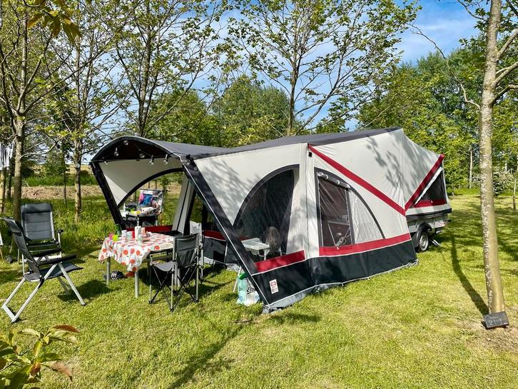 TEUN TTT4 vouwwagen, 6p, snel 123 systeem, easyload, 100km/u, Caravans en Kamperen, Tenten, tot en met 6, Gebruikt, Ophalen