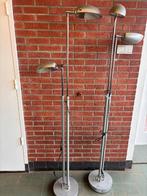 SET VAN 2 VERSTELBARE Vintage Design VLOERLAMPEN GRIJS, Ophalen, Zo goed als nieuw, Metaal, 150 tot 200 cm