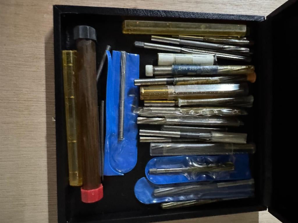 set met ruimers, Ophalen of Verzenden, Zo goed als nieuw, Metaaldraaibank