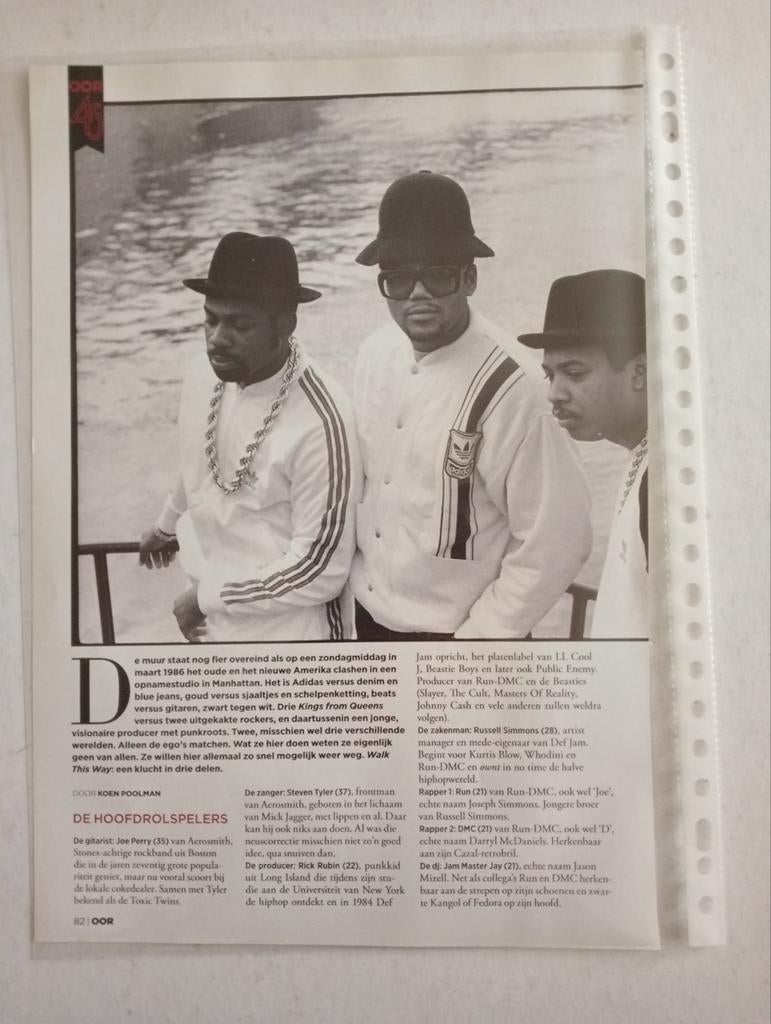 Run DMC artikel, Verzamelen, Tijdschriften, Kranten en Knipsels, Ophalen of Verzenden, 1980 tot heden, Knipsel(s)