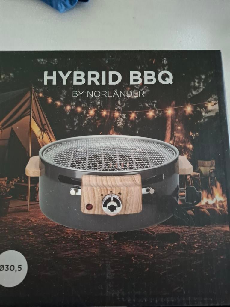 Nieuw! Norländer Hybride BBQ - Elektrisch en Houtskool, Ophalen, Nieuw, NORLÄNDER OUTDOOR
