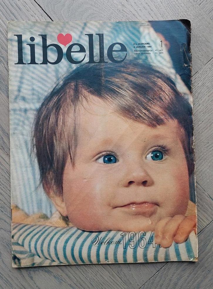Vintage Tijdschrift Libelle 4 januari 1964, Verzamelen, Tijdschriften, Kranten en Knipsels, Tijdschrift, 1960 tot 1980, Ophalen of Verzenden