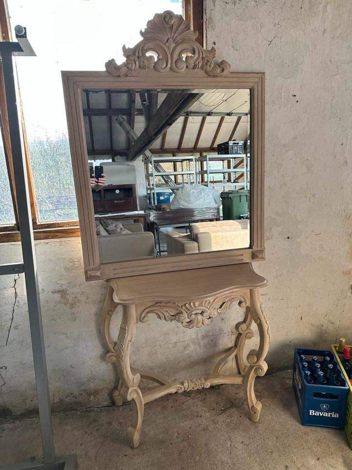 Prijs verder verlaagd: Barok Stijl Console Tafel, Antiek en Kunst, Antiek | Spiegels, 50 tot 100 cm, 150 tot 200 cm, Rechthoekig