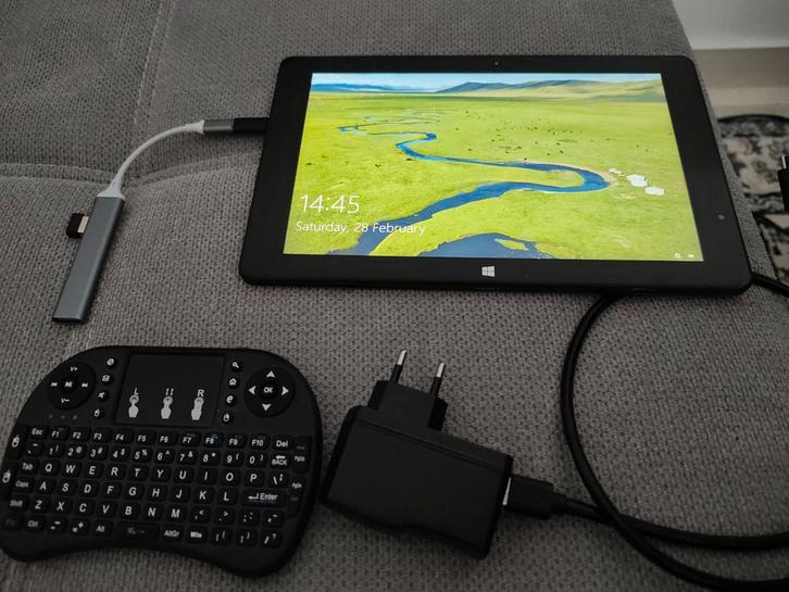 TCL iworks 10 Windows Tablet + Accessoires, Computers en Software, Windows Tablets, Gebruikt, Wi-Fi, 10 inch, 64 GB, Uitbreidbaar geheugen