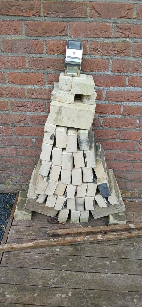 Vuurvaste stenen 45 stuks, Doe-het-zelf en Verbouw, Metselstenen, Ophalen, Gebruikt, Bakstenen