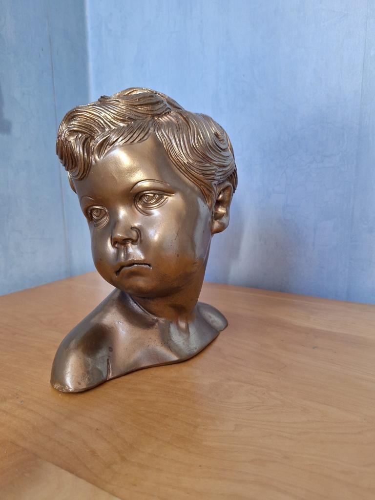 Vintage kinderhoofd, Ophalen, Buste