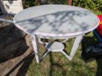 Vintage bijzet tafeltje ovaal, Antiek en Kunst, Ophalen