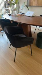Eetkamerstoelen WOOOD zwart velvet, Huis en Inrichting, Stoelen, Ophalen, Gebruikt, Zwart, Trendy, modern, chique