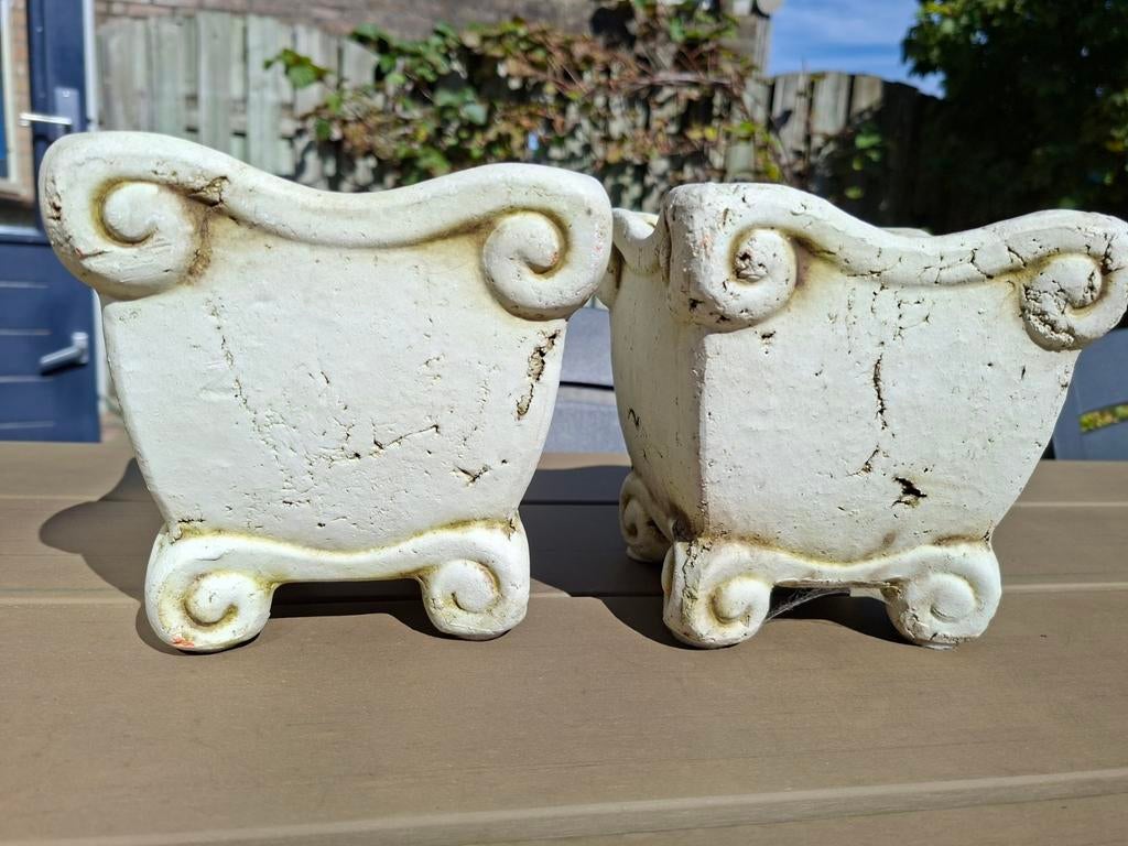 Brocante bloempotten, ophalen, Ophalen of Verzenden