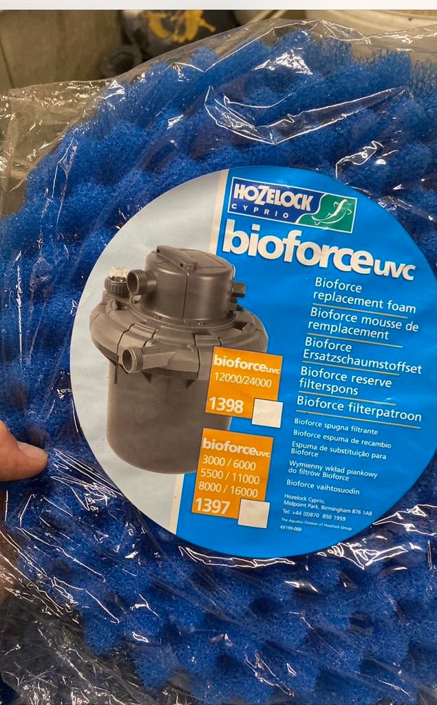 Hozelock bioforce filter sponzen, Ophalen of Verzenden, Zo goed als nieuw, Vijverfilter
