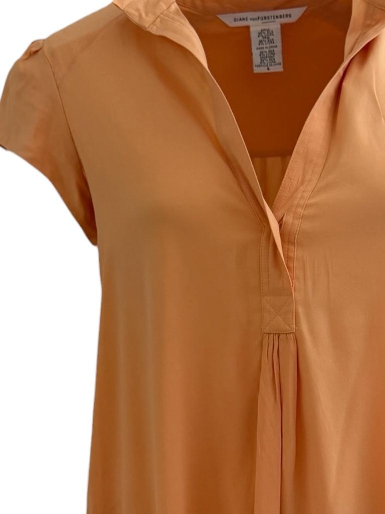 Diane von Furstenberg jurk M, Maat 38/40 (M), Verzenden, Oranje, Zo goed als nieuw