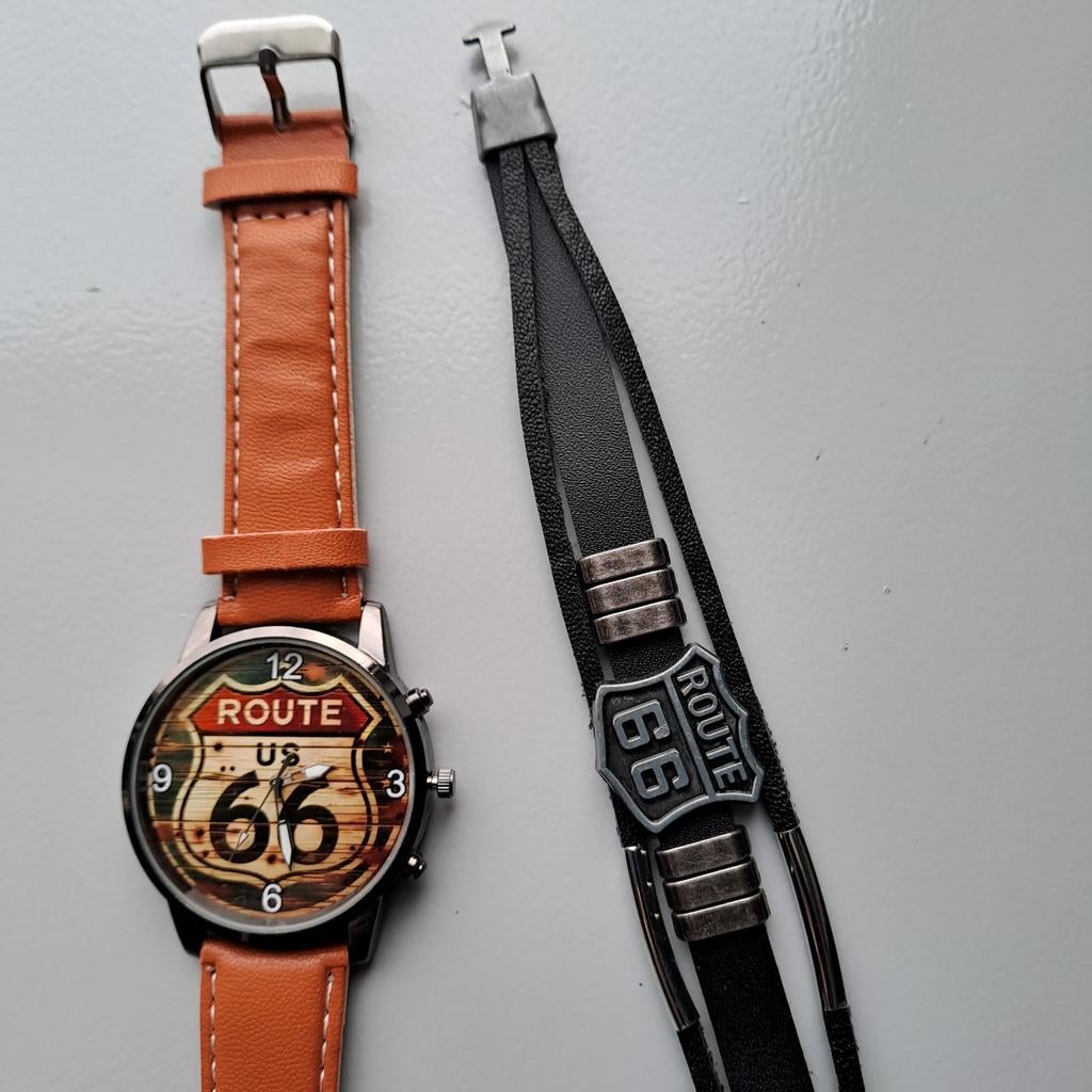 Route 66 Polshorloge + armband, Ophalen, Nieuw, Gebruiksvoorwerp
