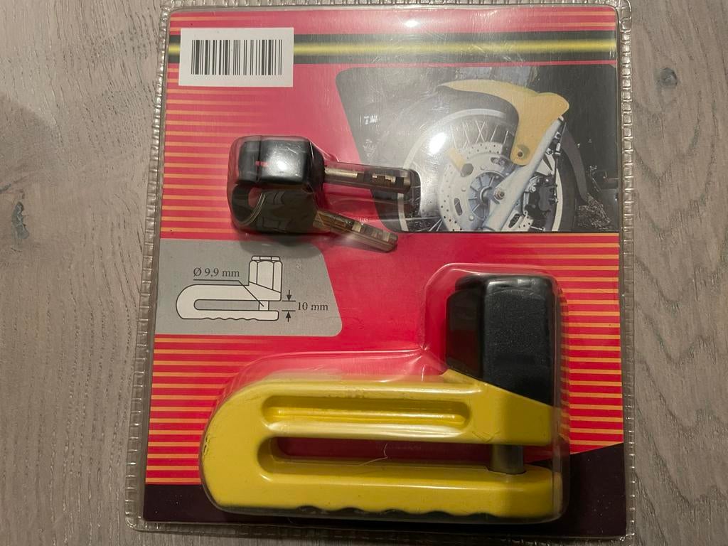 Schijfremslot voor motorfiets, Ophalen, Nieuw