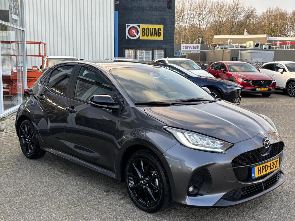 Mazda 2 Hybrid 1.5 Homura Plus NL-Auto, Navigatie, Apple Car, 12 maanden, Gebruikt, 4 kWh, 23 km/l