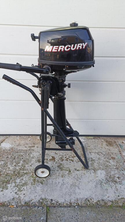 Mercury | 4 pk | 4 takt | Langstaart | Garantie, Watersport en Boten, Buiten- en Binnenboordmotoren, Gebruikt, Benzine, Buitenboordmotor