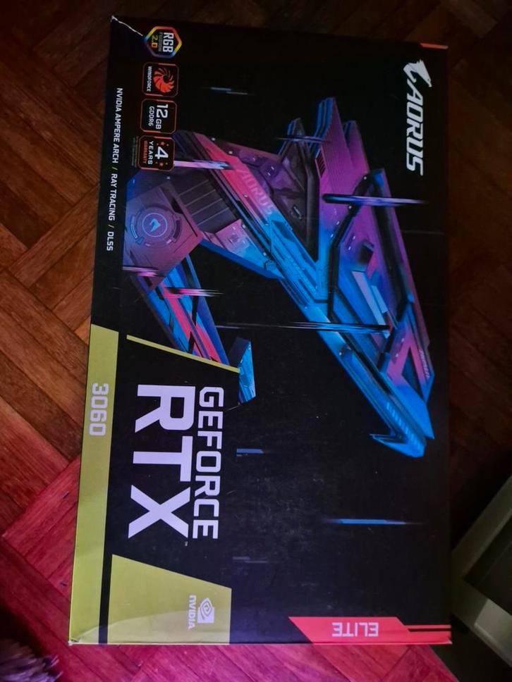 Aorus RTX 3060 12GB videokaart, Computers en Software, Videokaarten, Zo goed als nieuw, PCI-Express 4.0, GDDR6, Ophalen