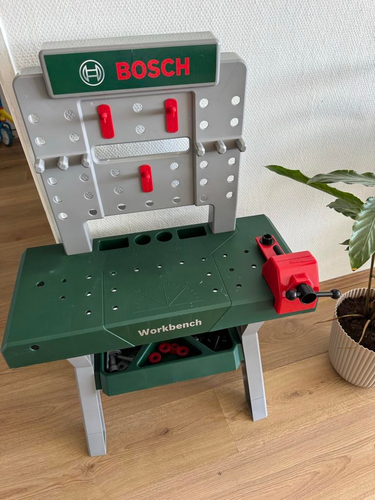 Bosch Werkbank voor Kinderen met Gereedschap, Ophalen of Verzenden, Gebruikt, Jongen of Meisje