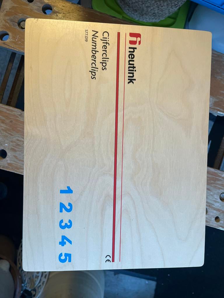 Heutink Cijferclips Numberclips - Educatief Telspel, Ophalen, Zo goed als nieuw, Rekenen