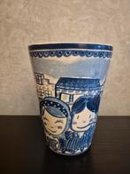 Blond Amsterdam vaas, Blauw, Aardewerk of Porselein, Ophalen of Verzenden, Zo goed als nieuw