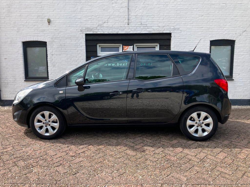 Opel Meriva 1.4 Turbo Cosmo AUTOMAAT zeer mooi + GOED ONDERH, Auto's, Gebruikt, 4 cilinders, Leder en Stof, Zwart