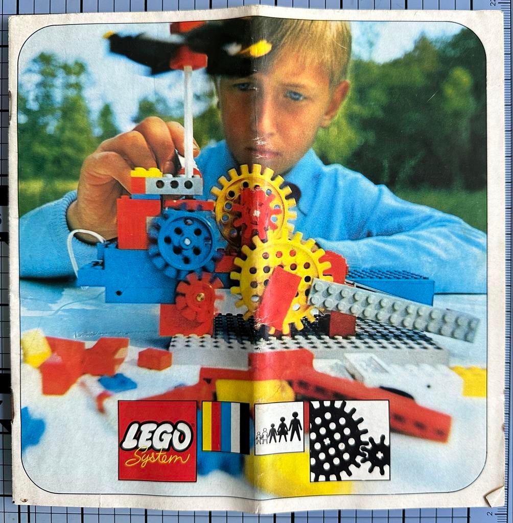 Unieke Lego Gear Set 801 uit 1970 met bouwinstructie, Ophalen of Verzenden, Gebruikt, Complete set, Lego