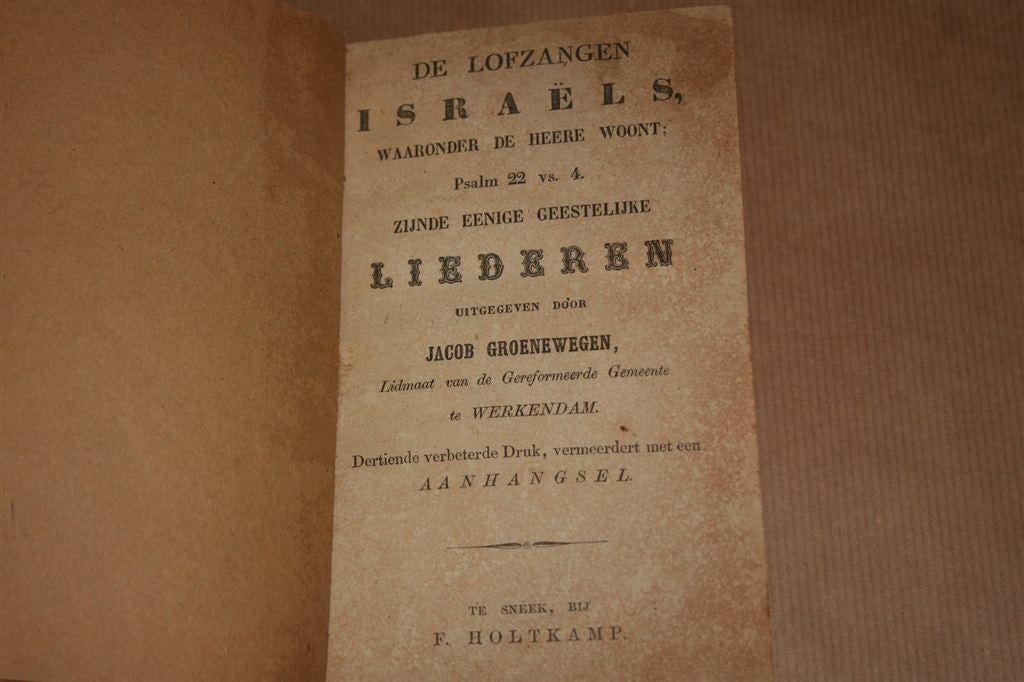 De lofzangen Israëls — Antieke uitgave 1854 — Zeldzaam, Antiek en Kunst, Ophalen of Verzenden