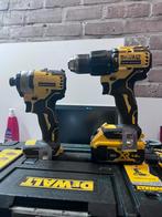 Dewalt Set- met accu en lader, Ophalen of Verzenden, Gebruikt, Boor- en Schroefmachine, Variabele snelheid