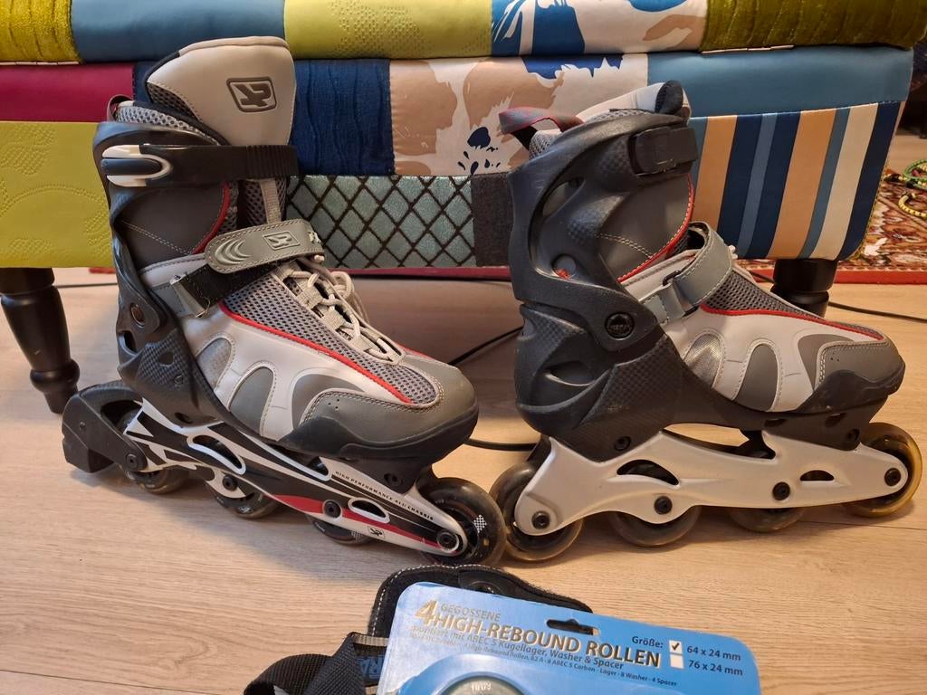 Roller skates maat 39 met extra wielen en handbeschermers, Ophalen of Verzenden