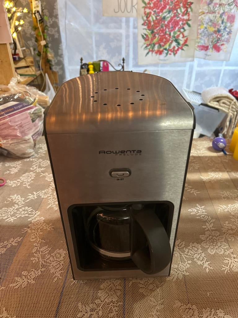 Rowenta Prelude koffiezetapparaat, Witgoed en Apparatuur, Koffiezetapparaten, Ophalen of Verzenden, Gebruikt, Koffiemachine, Gemalen koffie