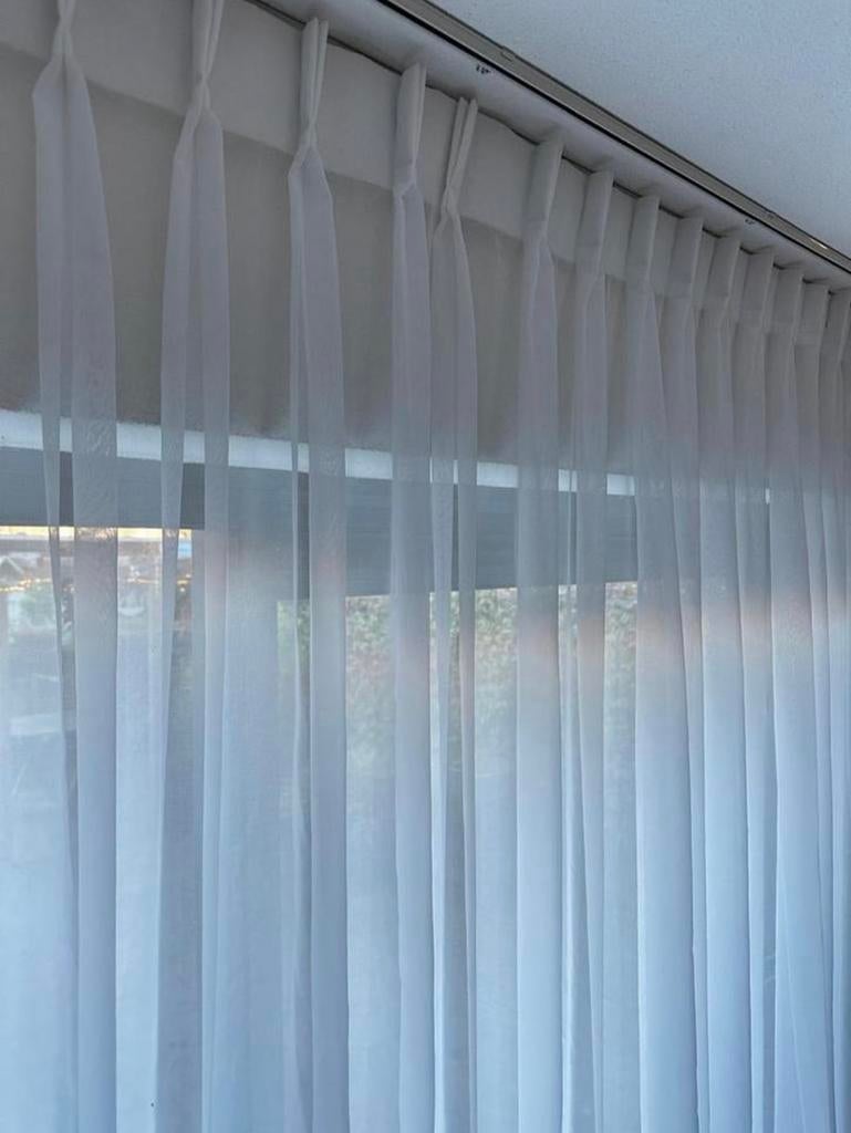 Prachtige inbetween vitrage gordijnen br:760 h:240, Verzenden, Zo goed als nieuw, 200 cm of meer